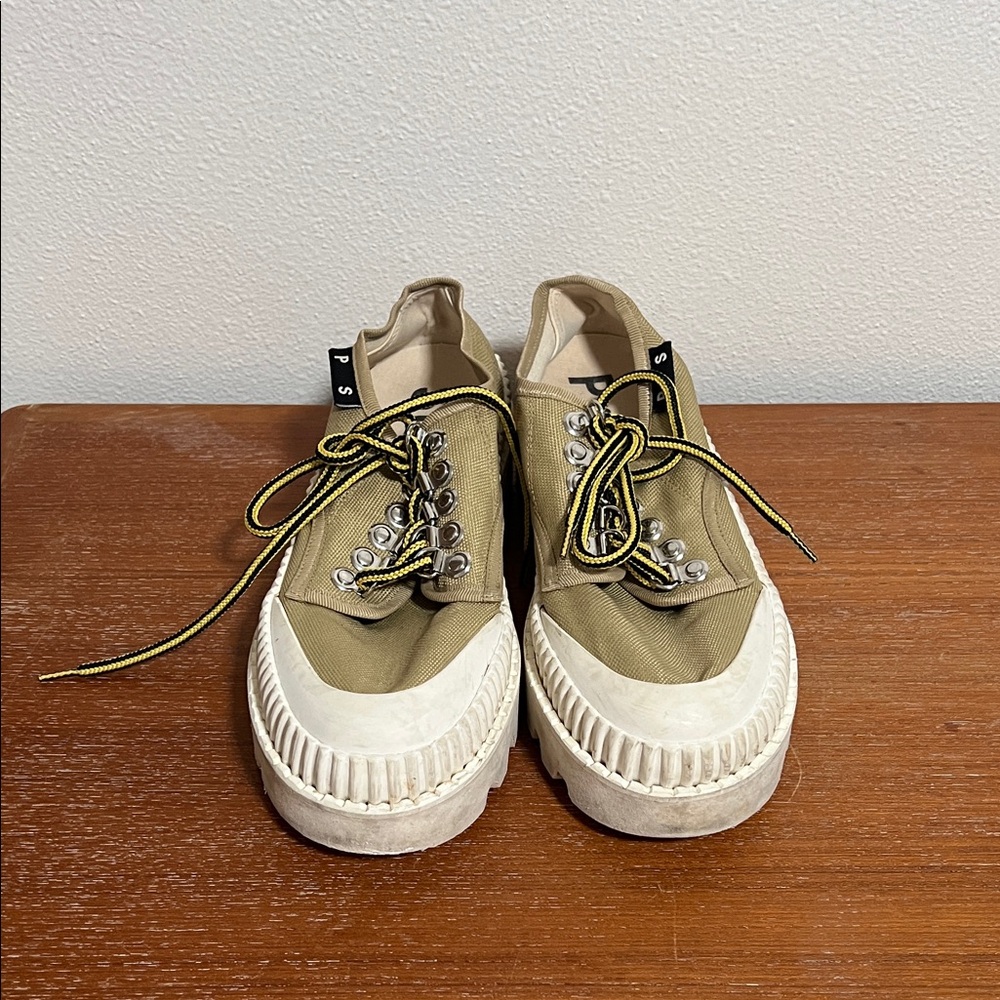 Proenza Schouler Olive Sneakers with White Soles Size 40